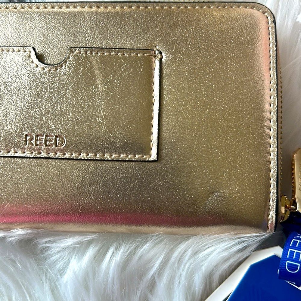 Reed Gold Wallet And Initials R Keychain - Picture 3 of 12